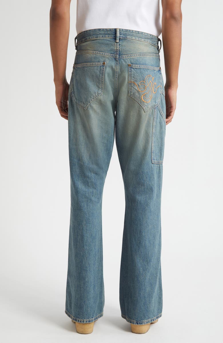 STOCKHOLM SURFBOARD CLUB Hawk Bootcut Carpenter Jeans, Alternate, color, Sand Blue