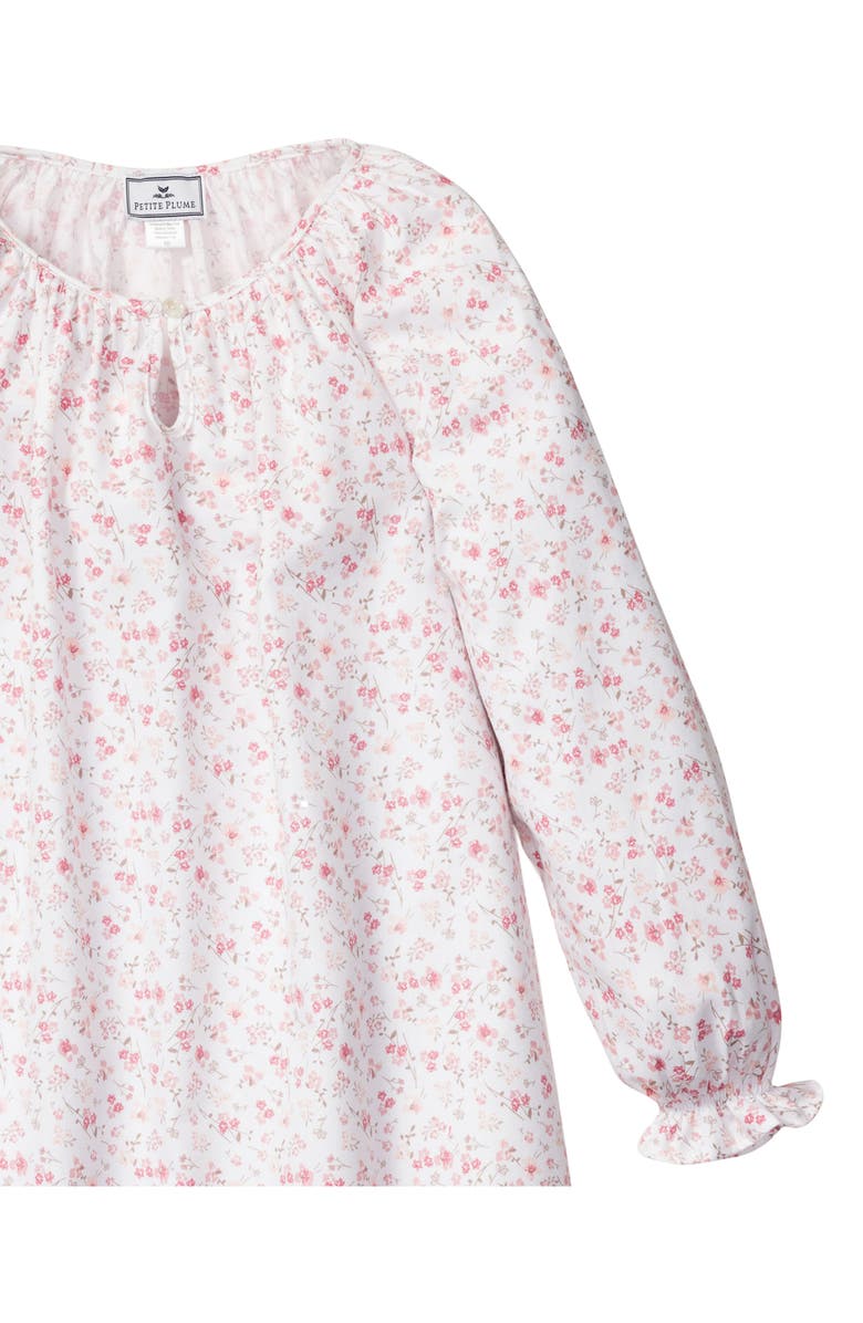Petite Plume Kids' Dorset Floral Nightgown, Alternate, color, White