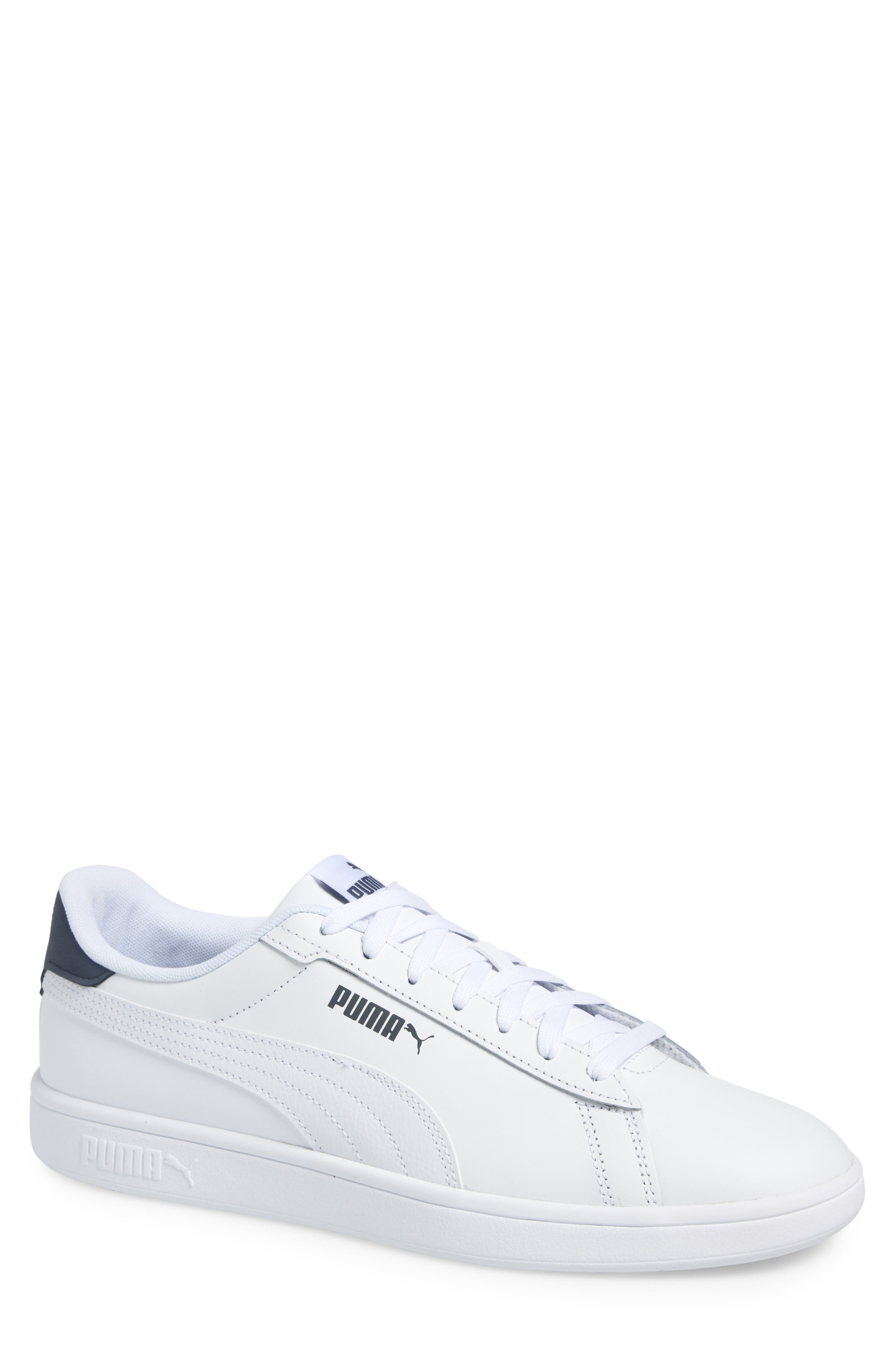 PUMA Smash 3.0 Sneaker, Main, color, Puma White-Galactic Gray