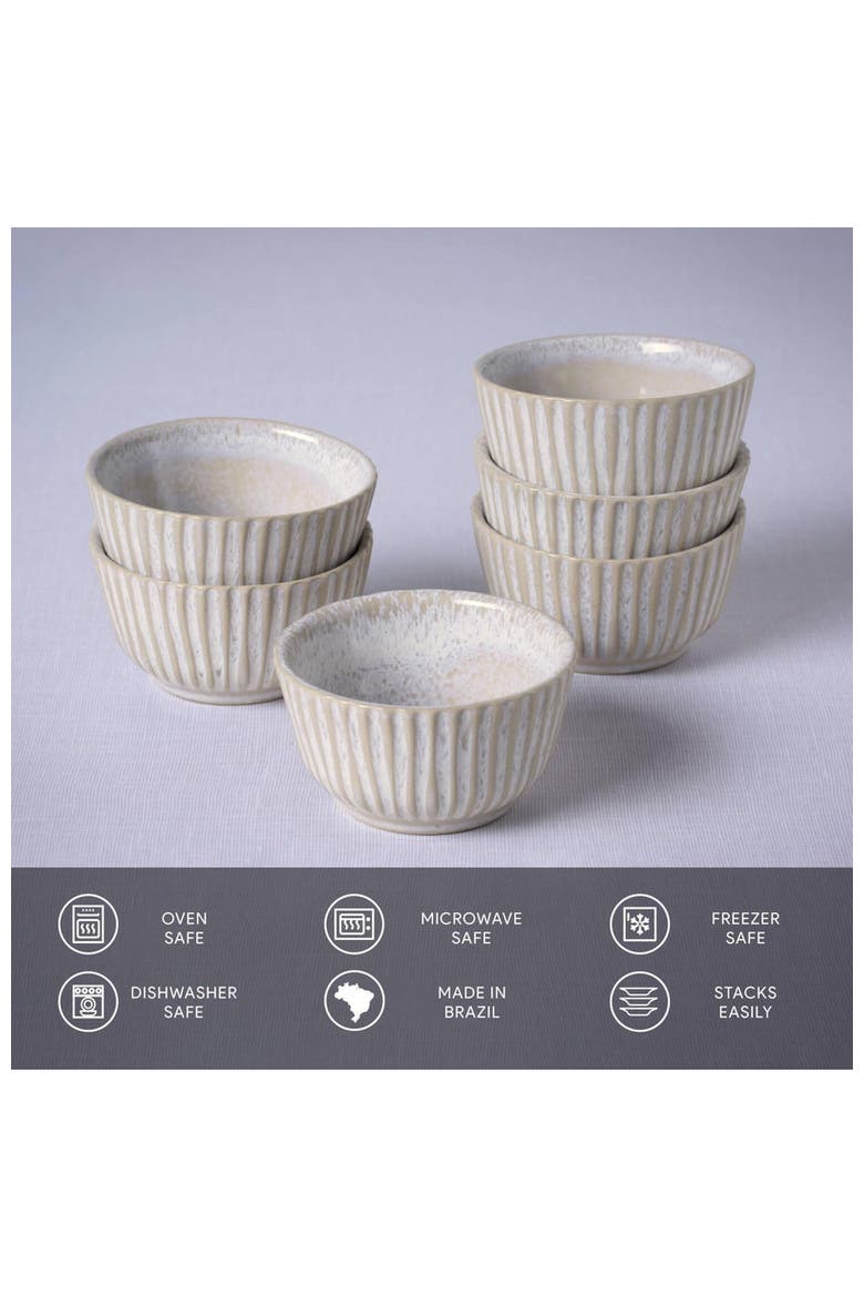 Linhas Ramekin Set of 6, Alternate, color, Latte