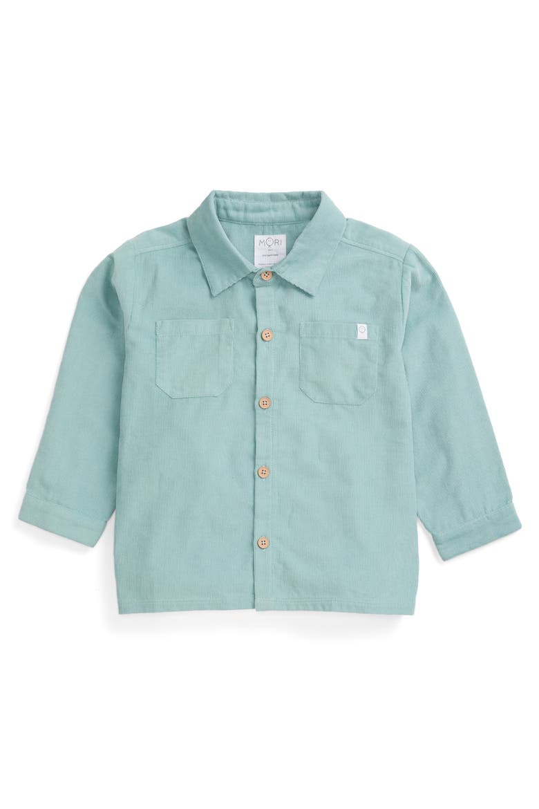Corduroy Shacket, Main, color, Gray Mist