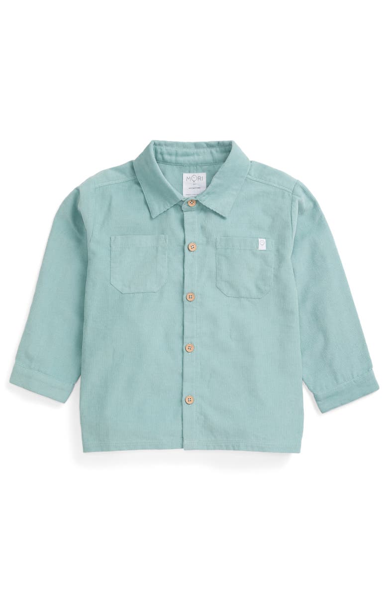 MORI Corduroy Shacket, Main, color, Gray Mist