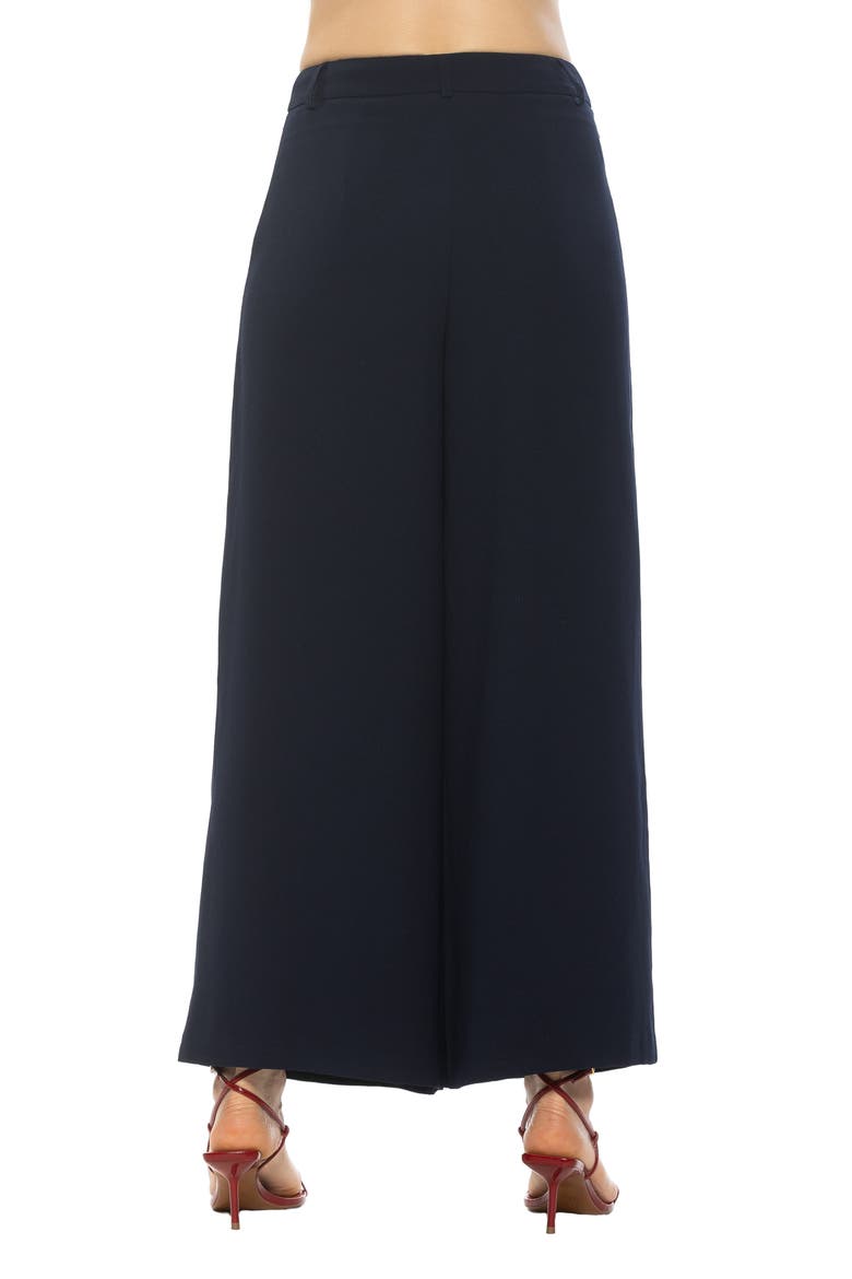 Ilya High Waist Pleated Wide Leg Pants, Alternate, color, NAVY