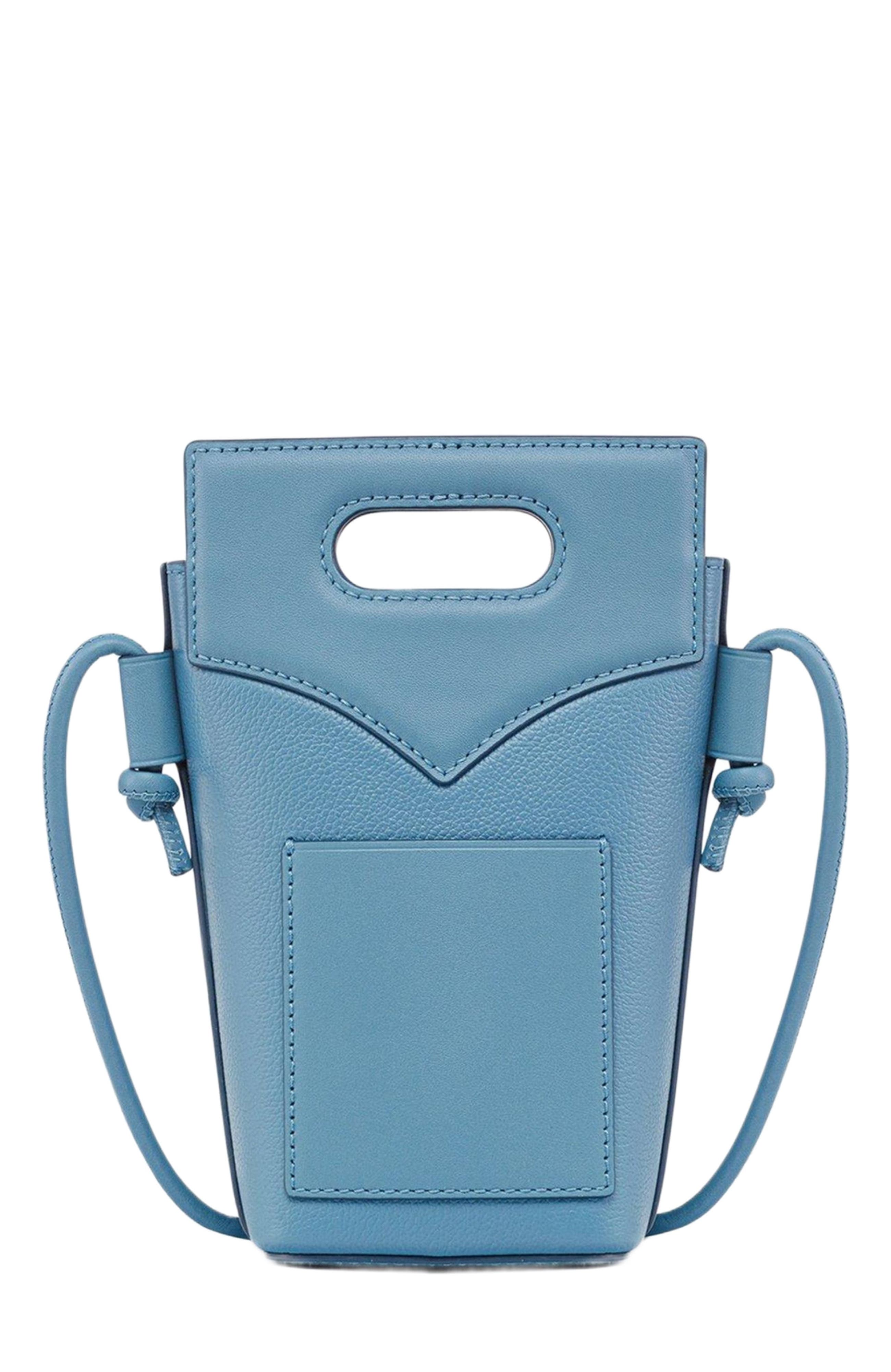 MCM Diamond Crossbody Pouch in Embossed Leather and Calfskin, Alternate, color, 