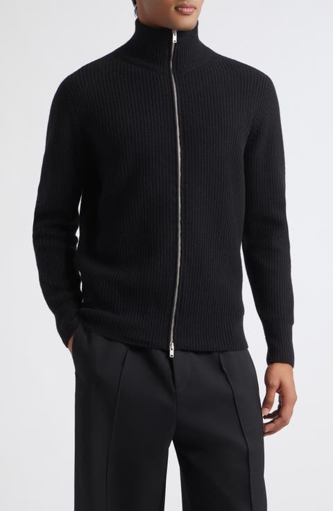 Mallam Recycled Cashmere & Merino Wool Zip Cardigan
