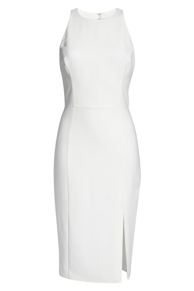 Tay Sleeveless Cocktail Dress, Alternate, color, WHITE-NUDE
