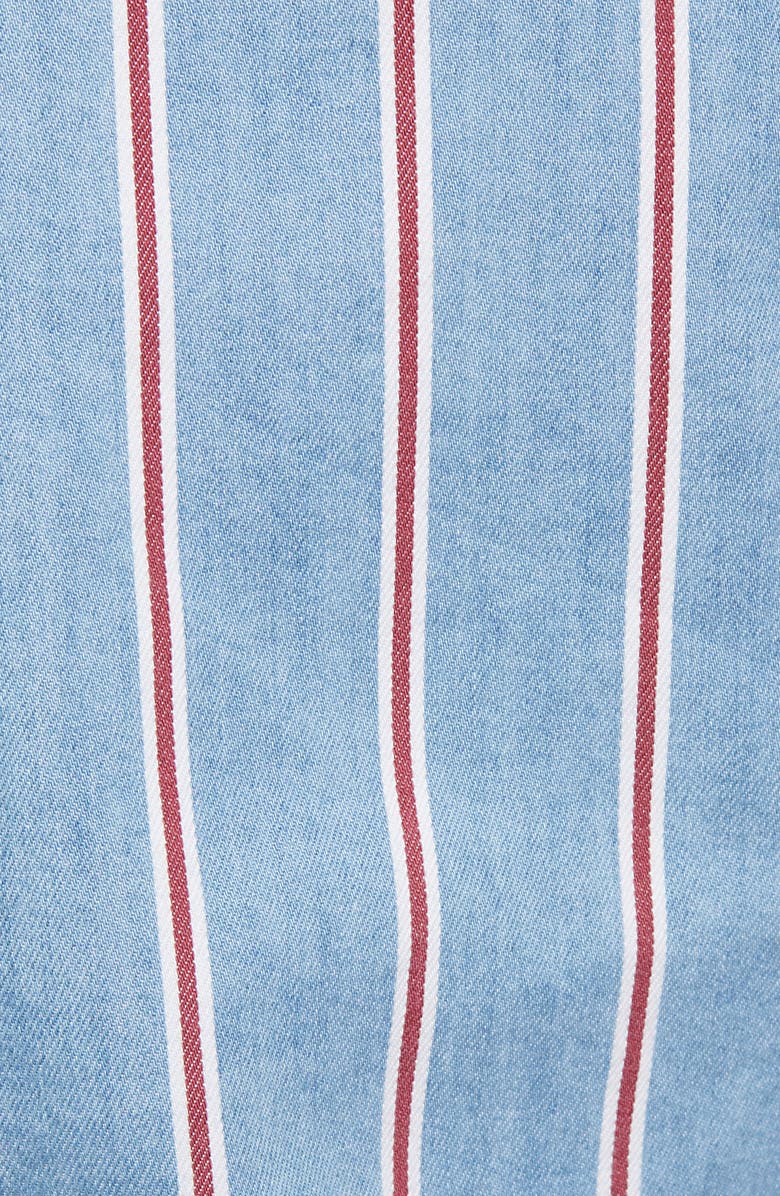 Dickies Stripe Crop Work Shirt, Alternate, color,