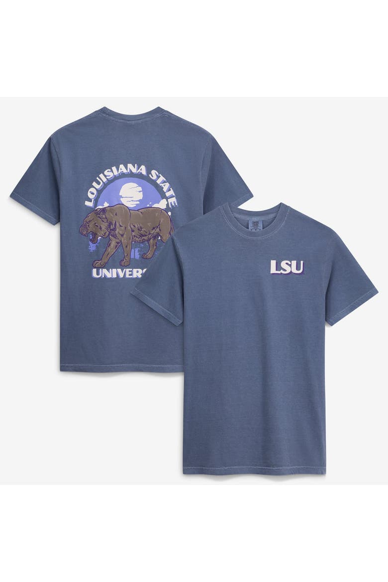 Men's  Navy LSU Tigers Comfort Colors Team Statue T-Shirt, Main, color, Navy