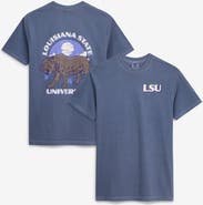 IMAGE ONE Men's Navy LSU Tigers Comfort Colors Team Statue T-Shirt