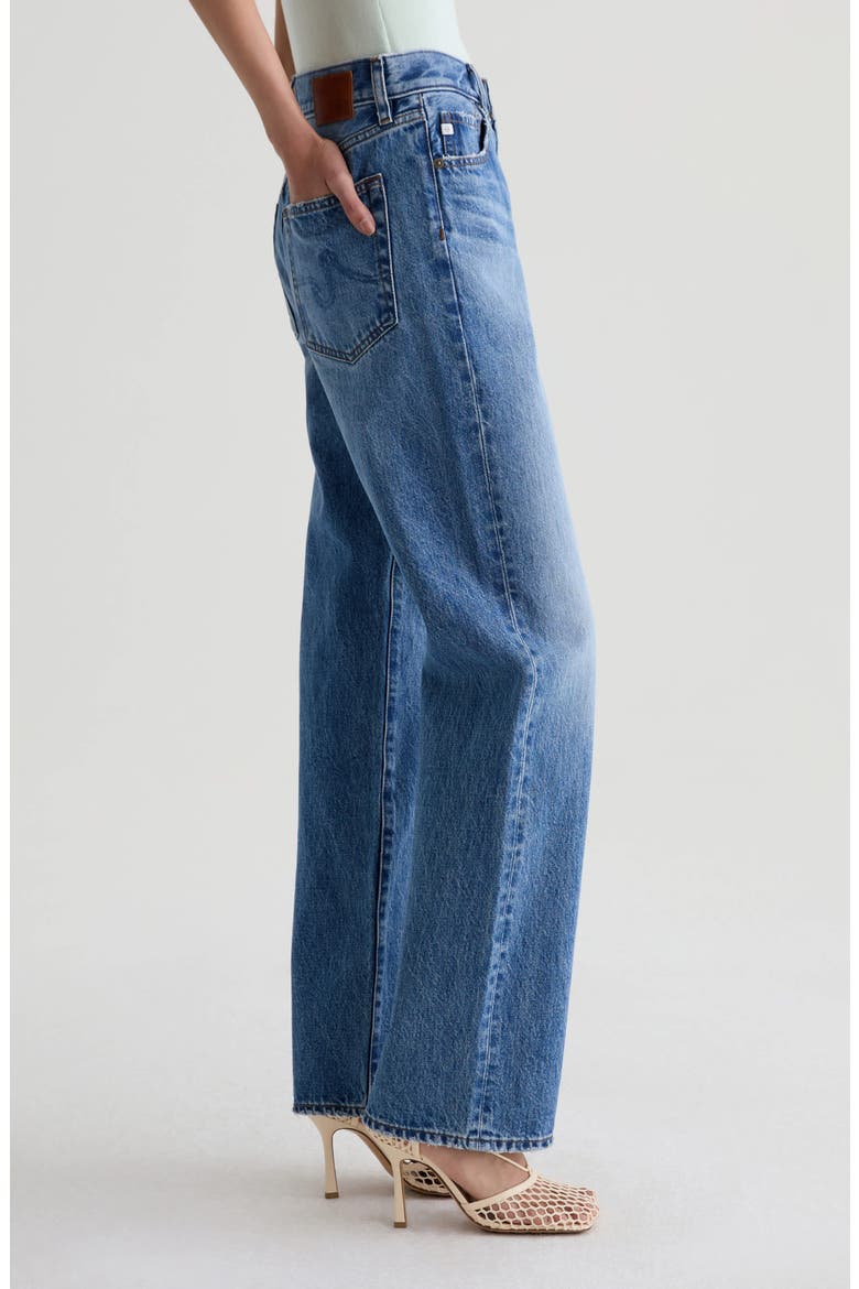 Sydney High Waist Relaxed Straight Leg Jeans, Alternate, color, CANDID