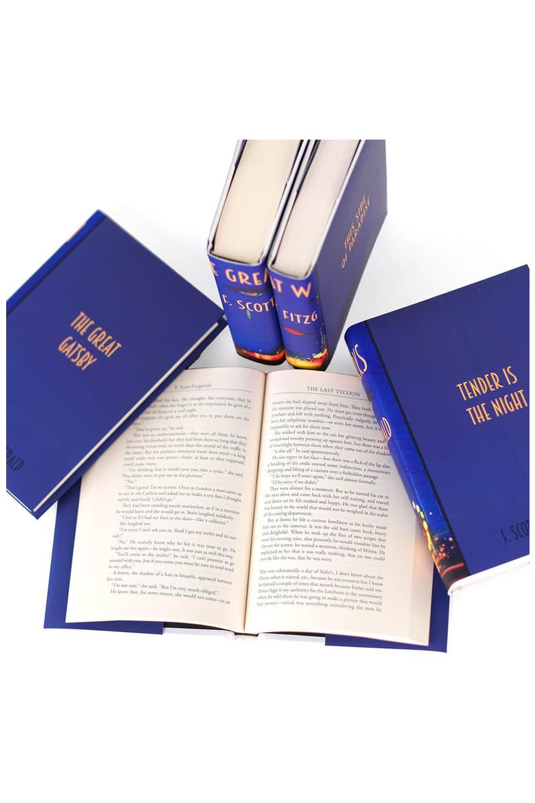 F. Scott Fitzgerald The Great Gatsby Cover Book Set, Alternate, color, Blue