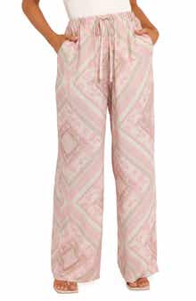 Varia Floral High Waist Wide Leg Pants