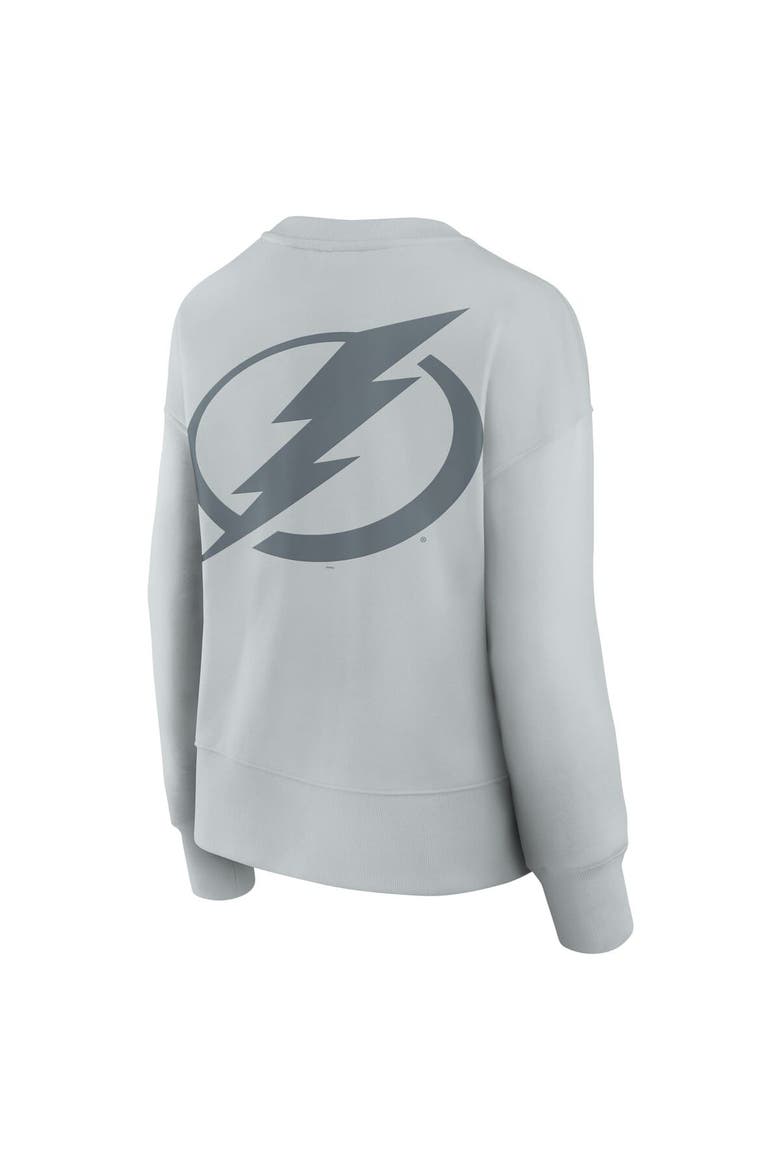 Women's Fanatics  Gray Tampa Bay Lightning Elements Flow Pullover Sweatshirt, Alternate, color, Gray