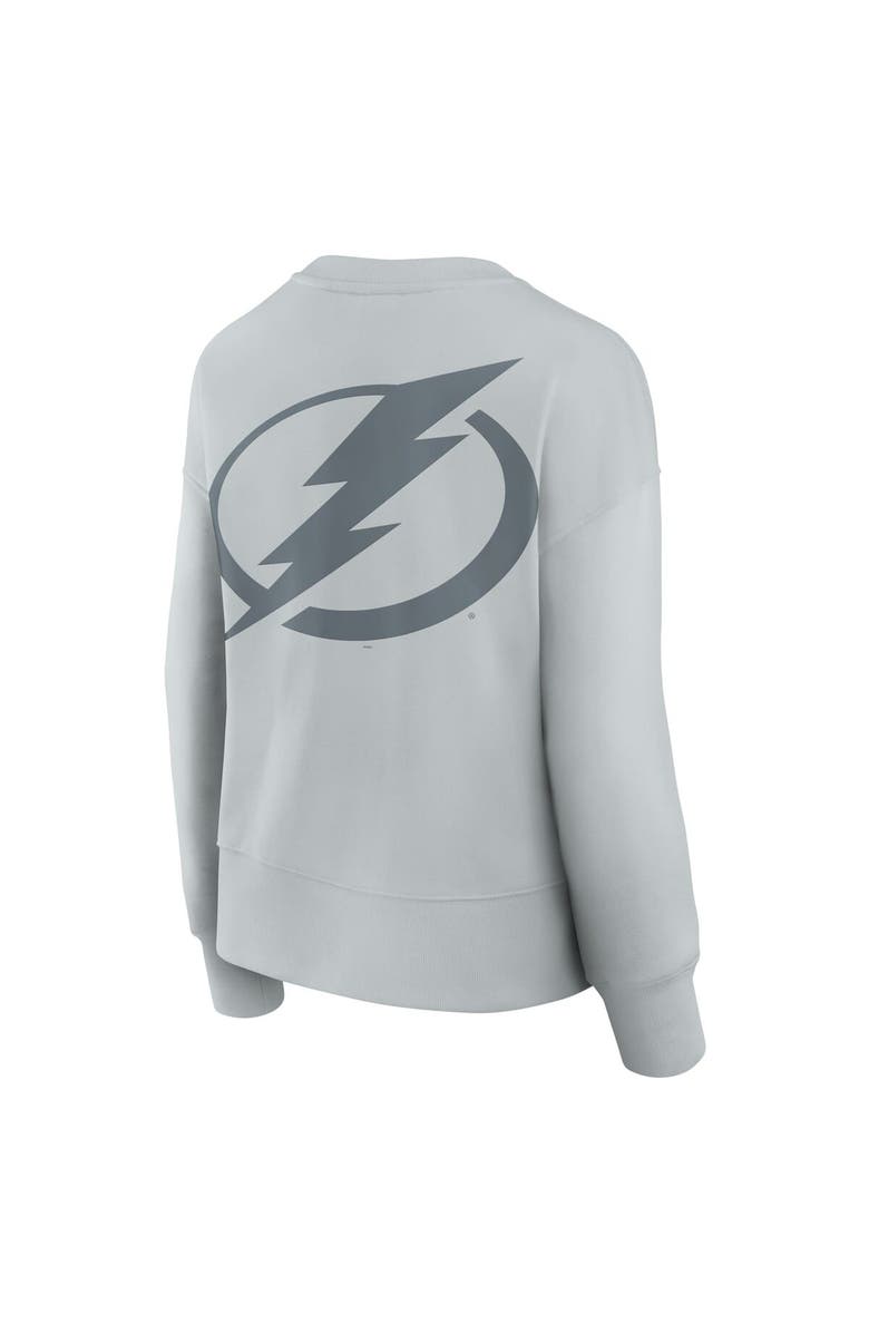 FANATICS Women's Fanatics Gray Tampa Bay Lightning Elements Flow Pullover Sweatshirt, Alternate, color, Gray