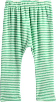 Bobo Choses Green Stripes Terry Cloth Harem Pants