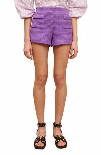 maje Apraia Tweed Shorts