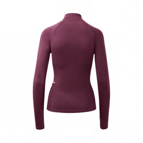 Uv Skinz Long Sleeve Full Zip Active Fleece In Wine