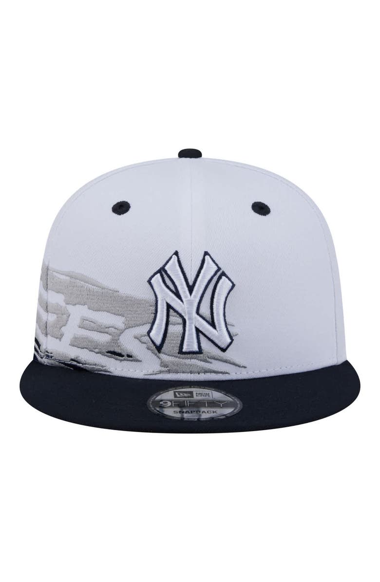 New Era Men's New Era White/Navy New York Yankees 9FIFTY Snapback Hat, Alternate, color, White