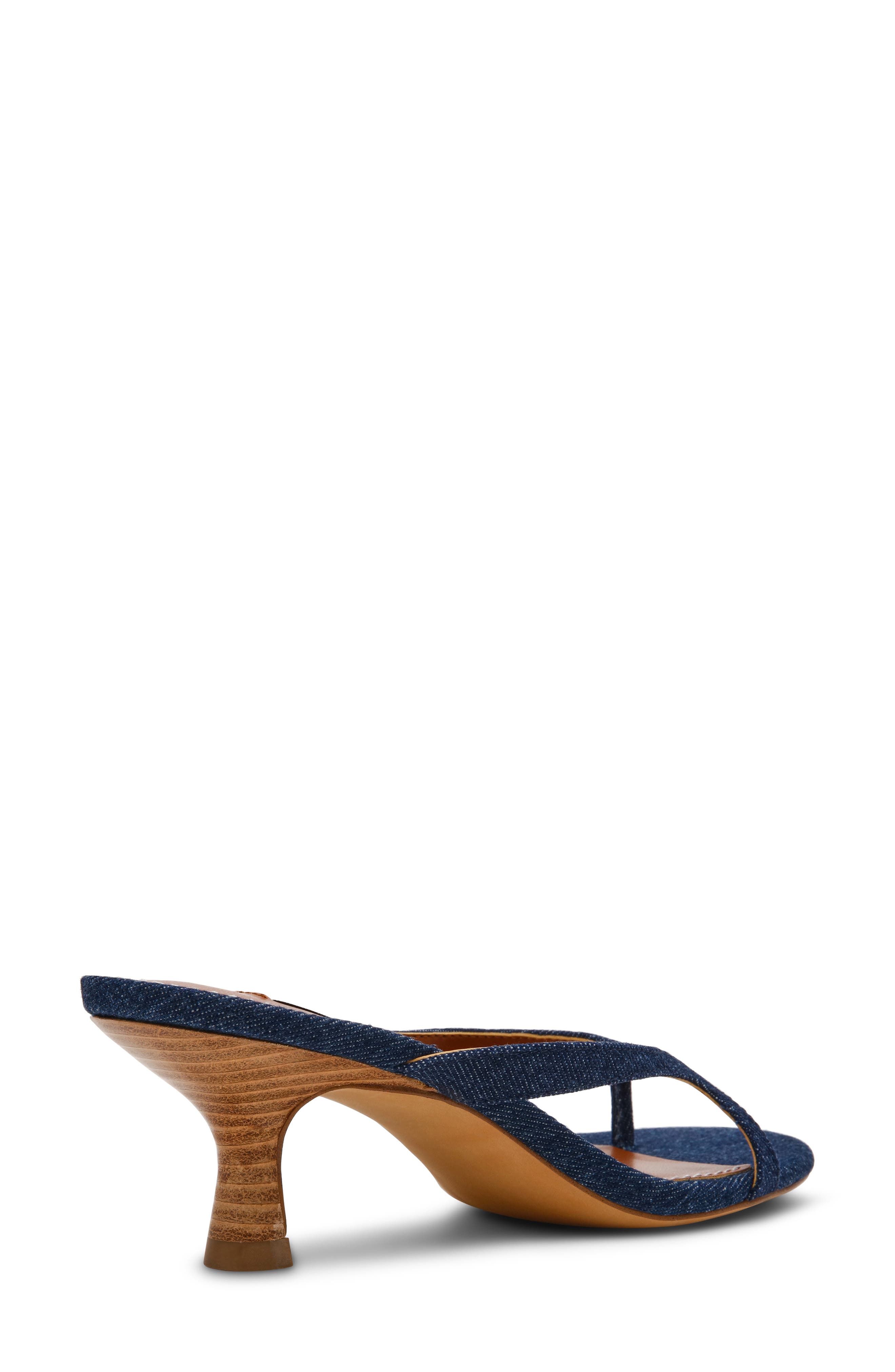 Steve Madden Brienna Thong Slide Sandal, Alternate, color, Denim
