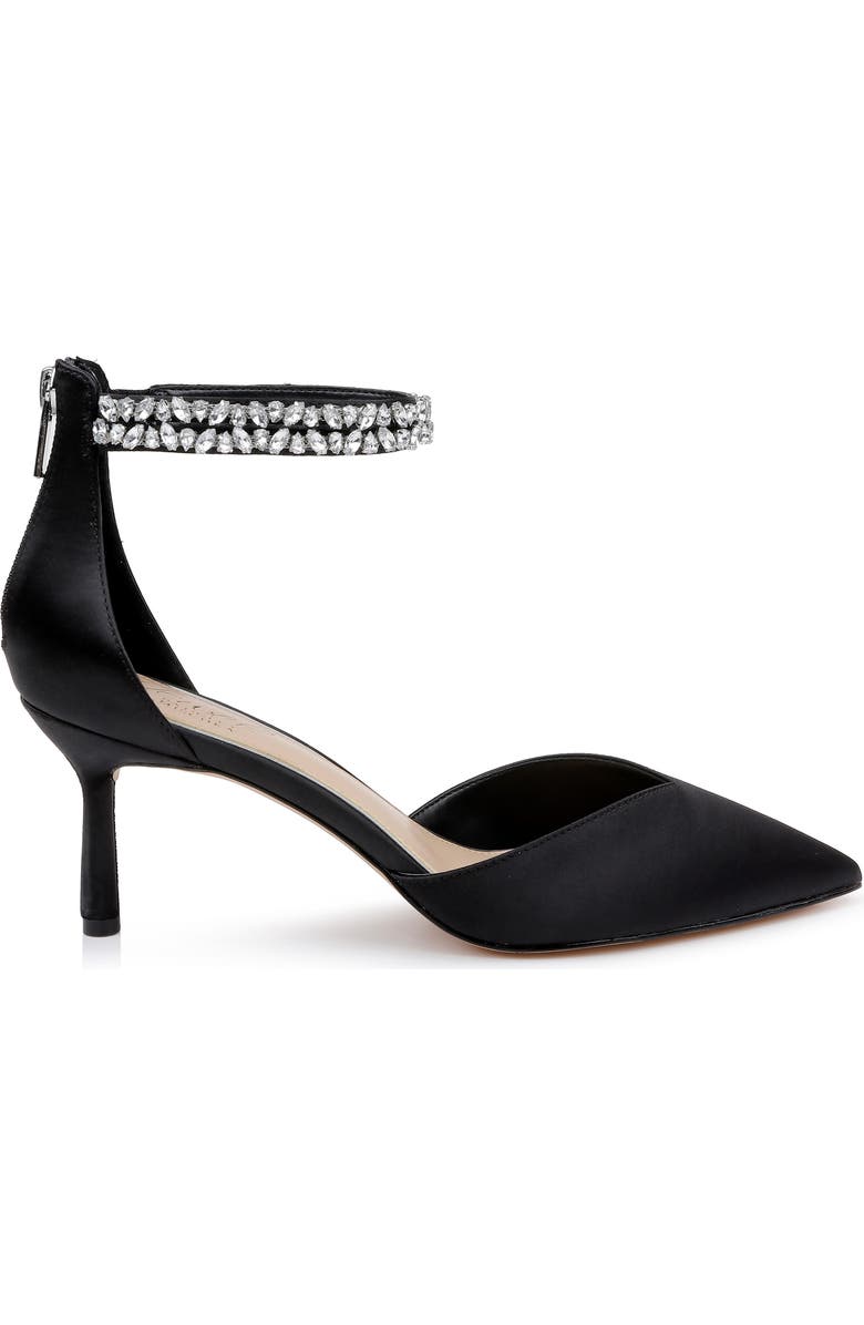 Jewel Badgley Mischka Maya Ankle Strap Pointed Toe Pump, Alternate, color,