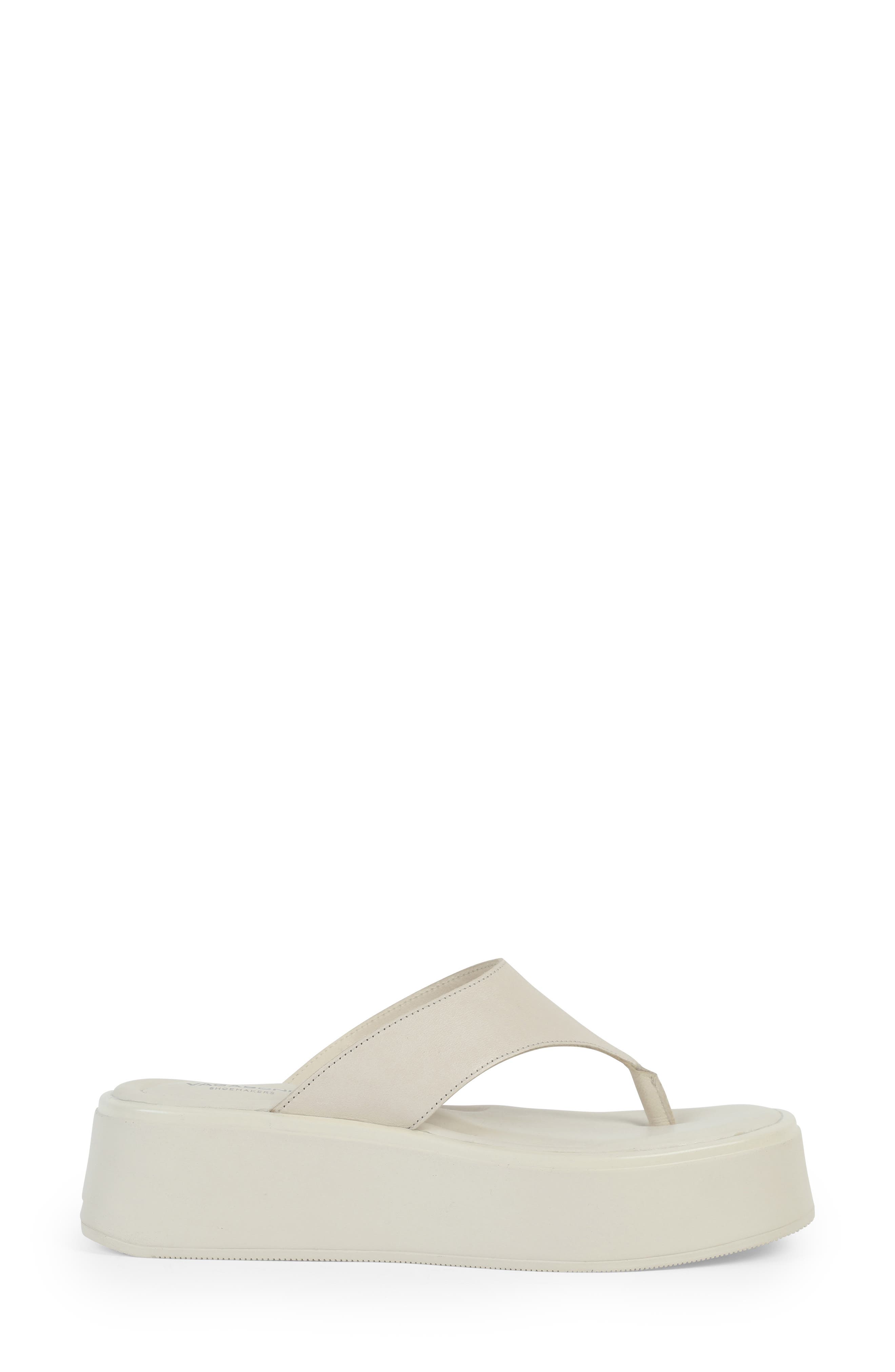 Vagabond Courtney Platform Flip Flop, Alternate, color, OFF WHITE