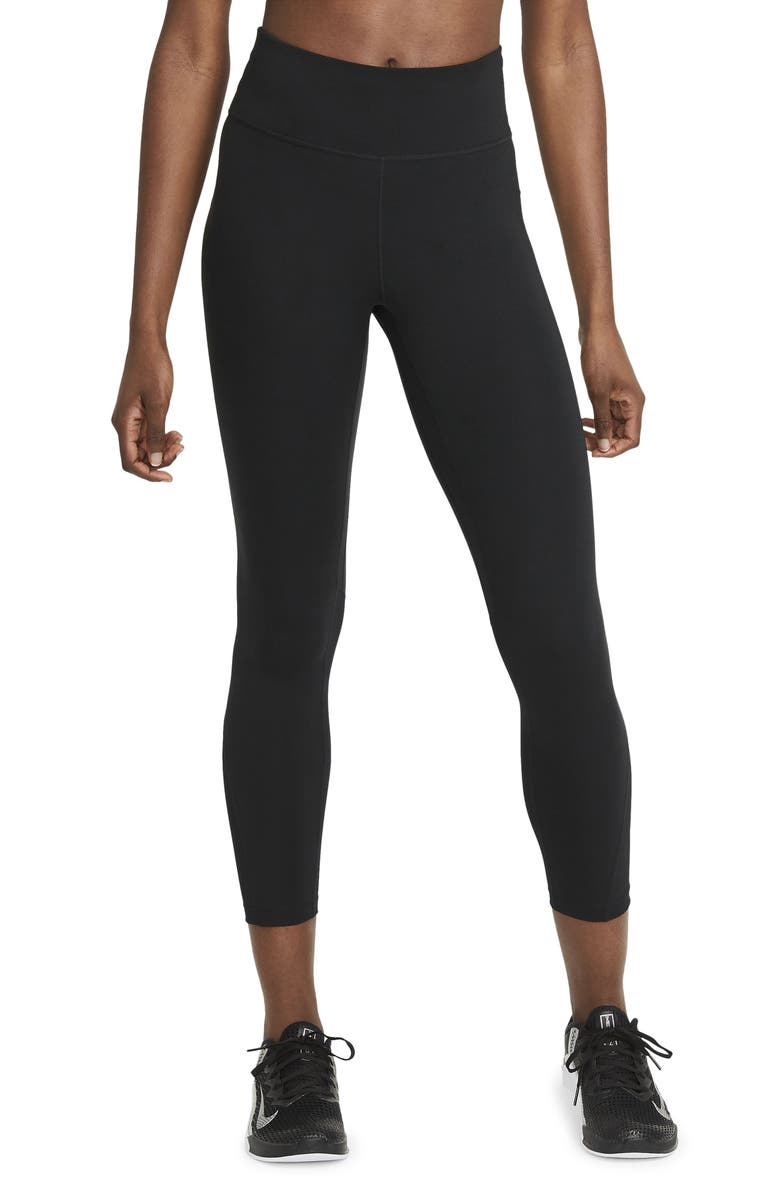 Nike One Mid Rise 7/8 Tights, Main, color, 