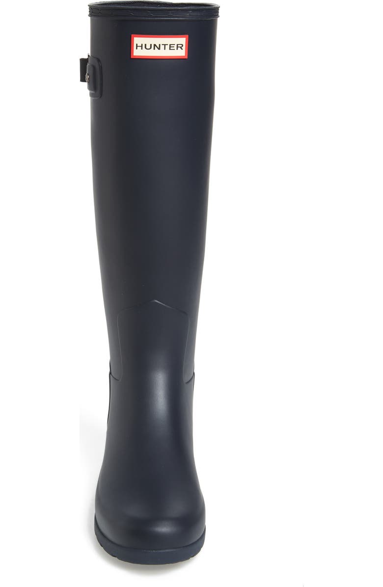 Hunter Original Refined Rain Boot, Alternate, color, Navy