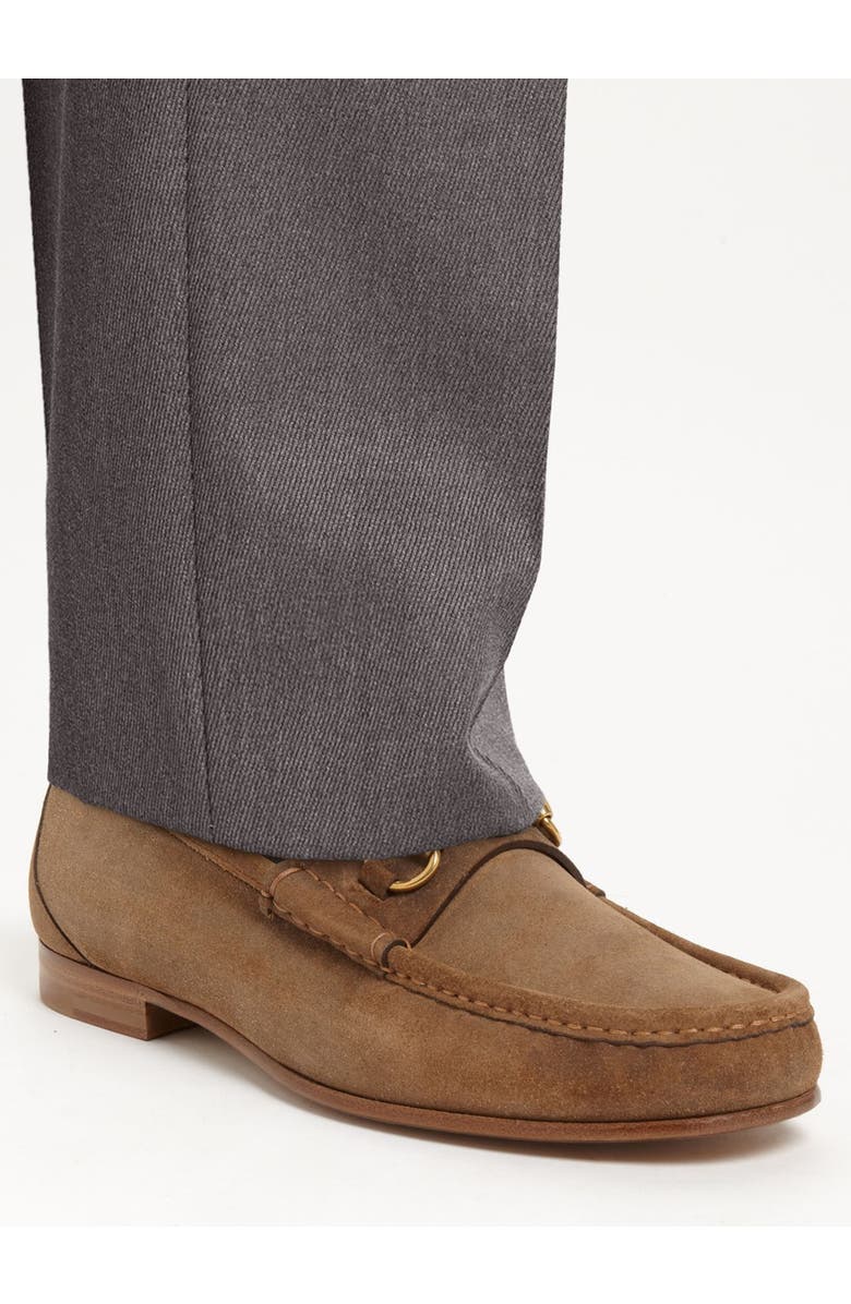 Gucci 'Roos' Suede Bit Loafer, Alternate, color,