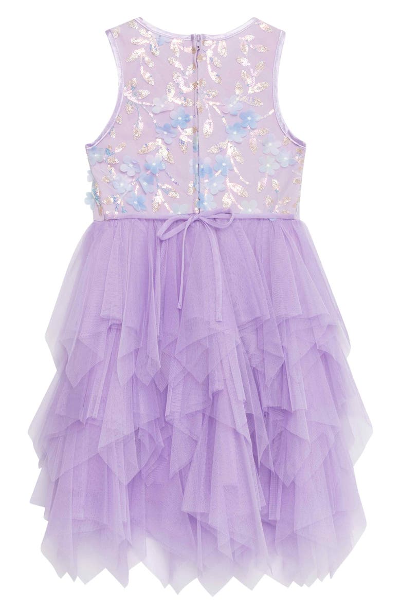 Speechless Kids' Sequin Bodice Tulip Skirt Party Dress, Alternate, color, Purple Multi