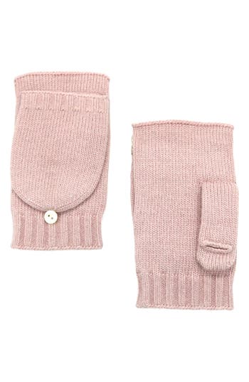 Portolano Flip Top Fingerless Gloves In Pink