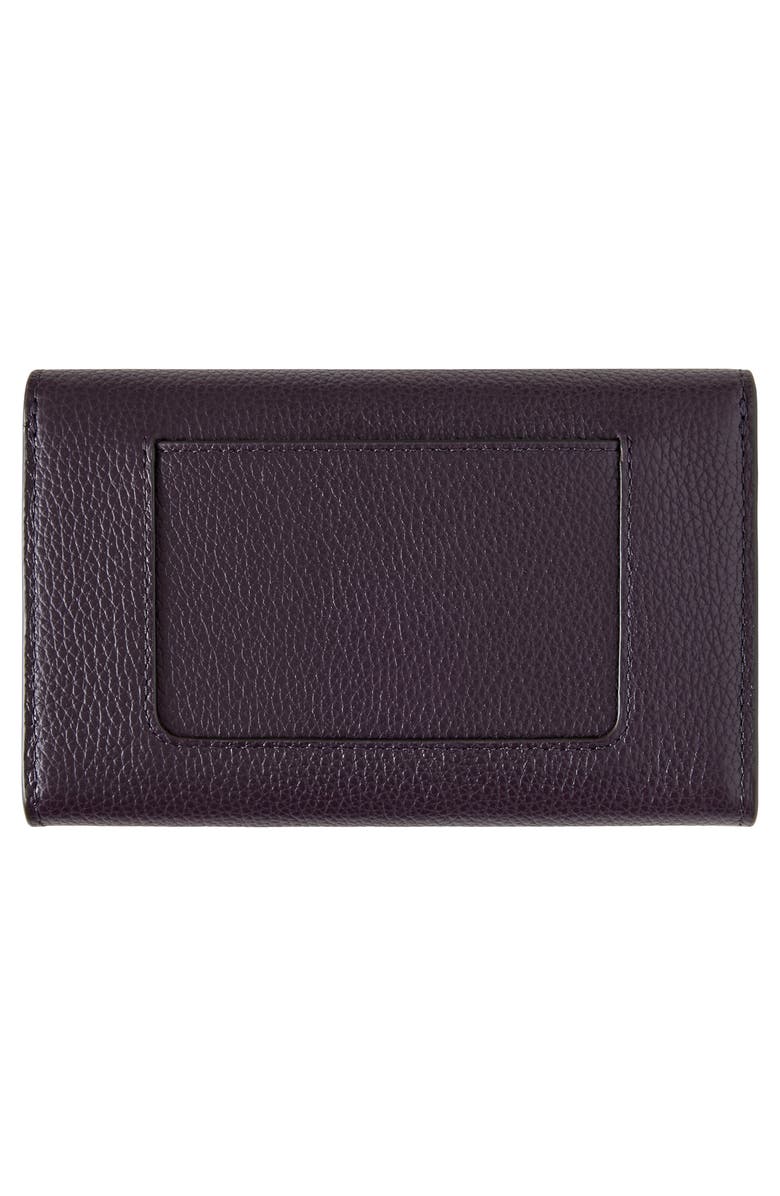 Mulberry Medium Darley Leather Wallet, Alternate, color, Deep Aubergine