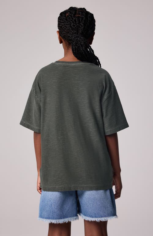 Smallsaints By Allsaints Kids' Logo Embroidered Cotton Graphic T-shirt In Grey
