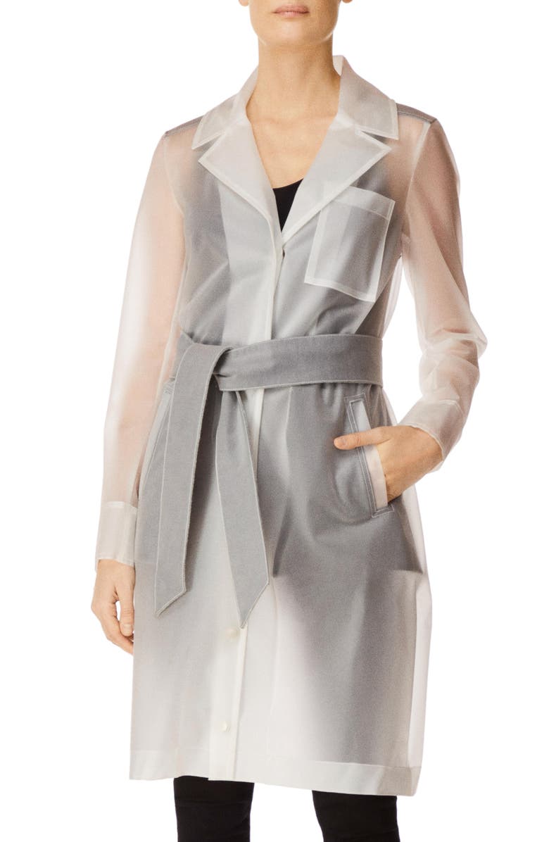 J Brand Marley Translucent Trench Coat, Main, color, 