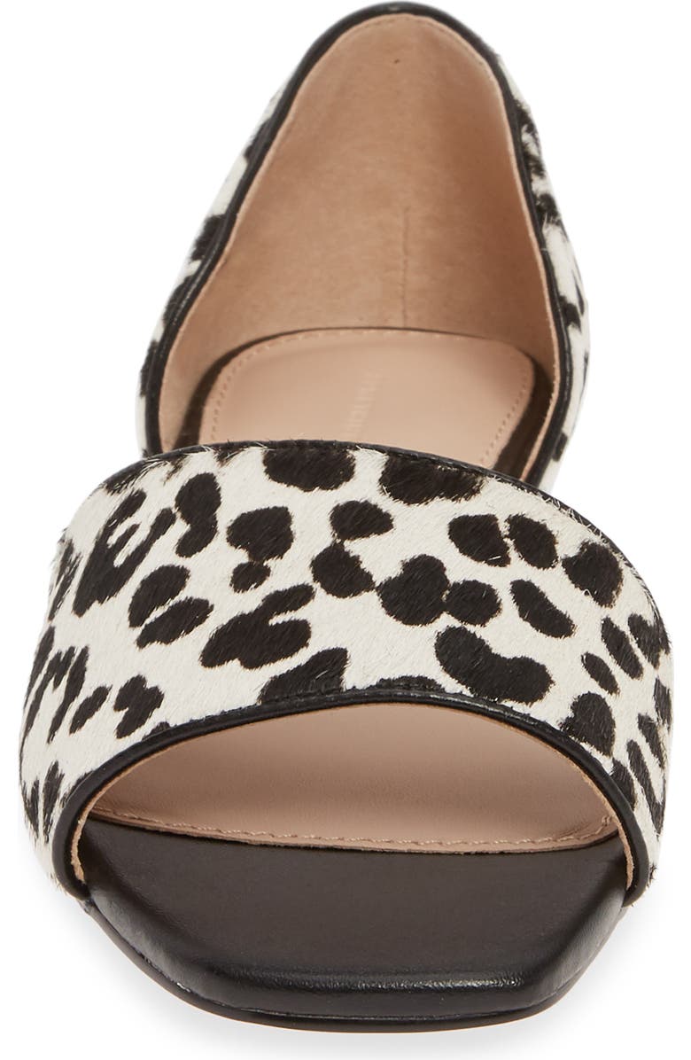 Something Navy Juliana Genuine Calf Hair Flat, Alternate, color,