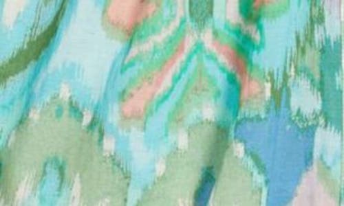 Shop Love The Label Sebali Floral Ikat Print Button-up Shirt
