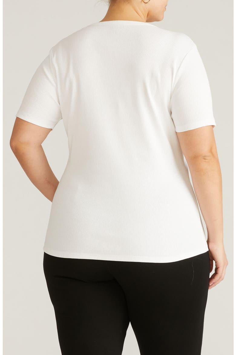 Stove Pipe Cotton Rib Henley, Alternate, color, WHITE
