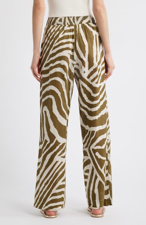 Rails Brendon Wide Leg Cotton Pants In Selva
