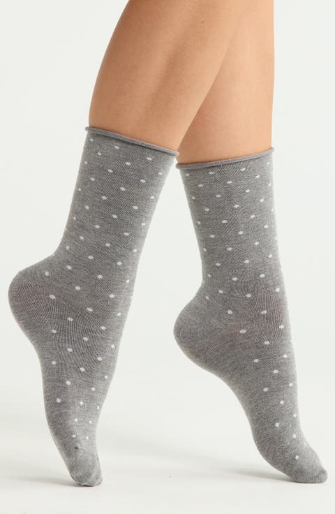 Assorted 4-Pack Roll Top Crew Socks