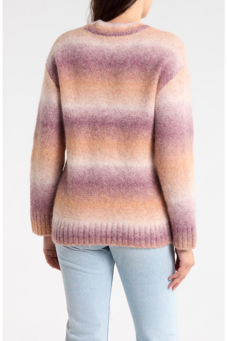 Seaside Spacedye Cardigan, Alternate, color, AMETHYST DUSK