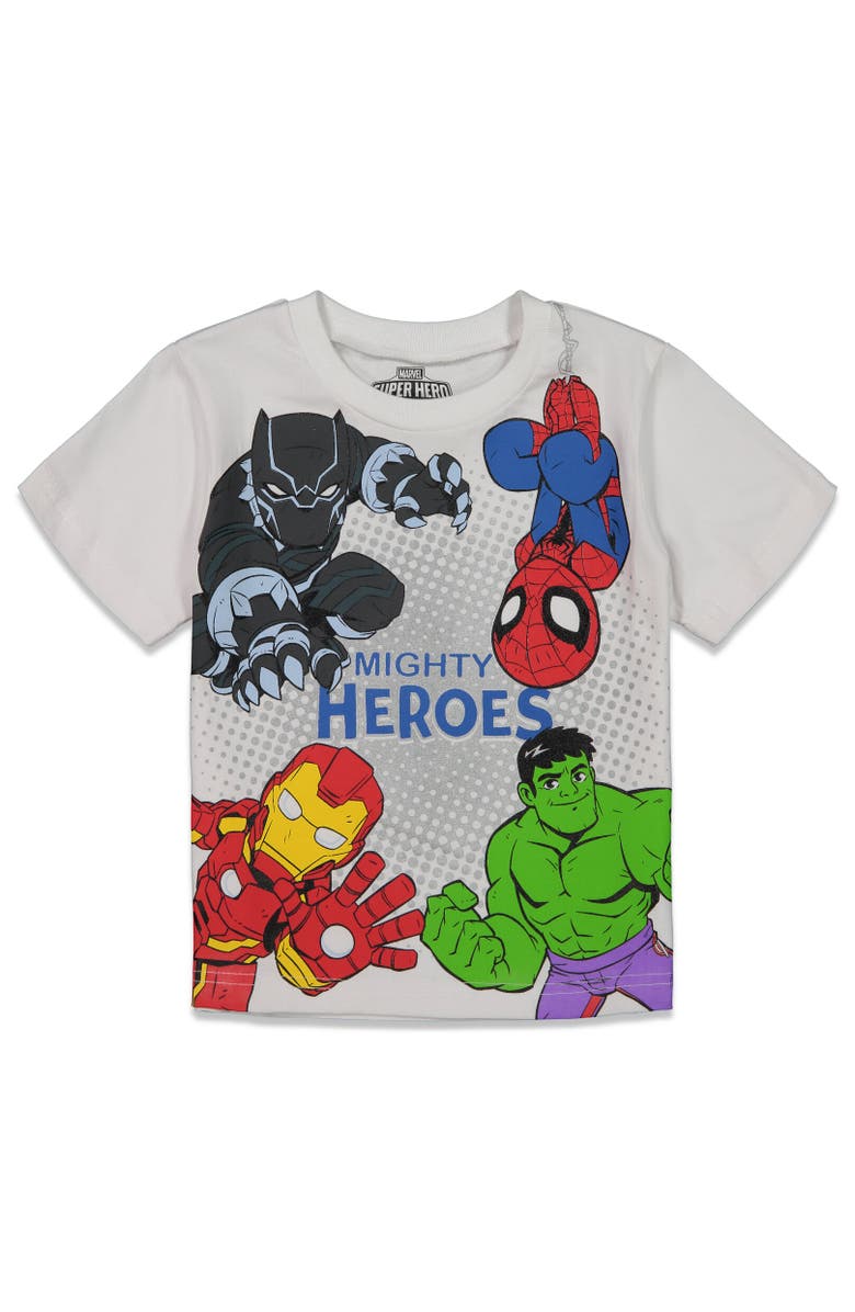 Marvel Spidey and His Amazing Friends 4-Pack T-Shirts, Alternate, color, Marvel Super Hero Adventures