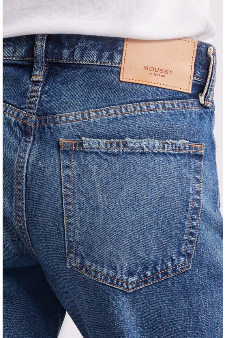 Pine High Waist Distressed Ankle Jeans, Alternate, color, BLUE