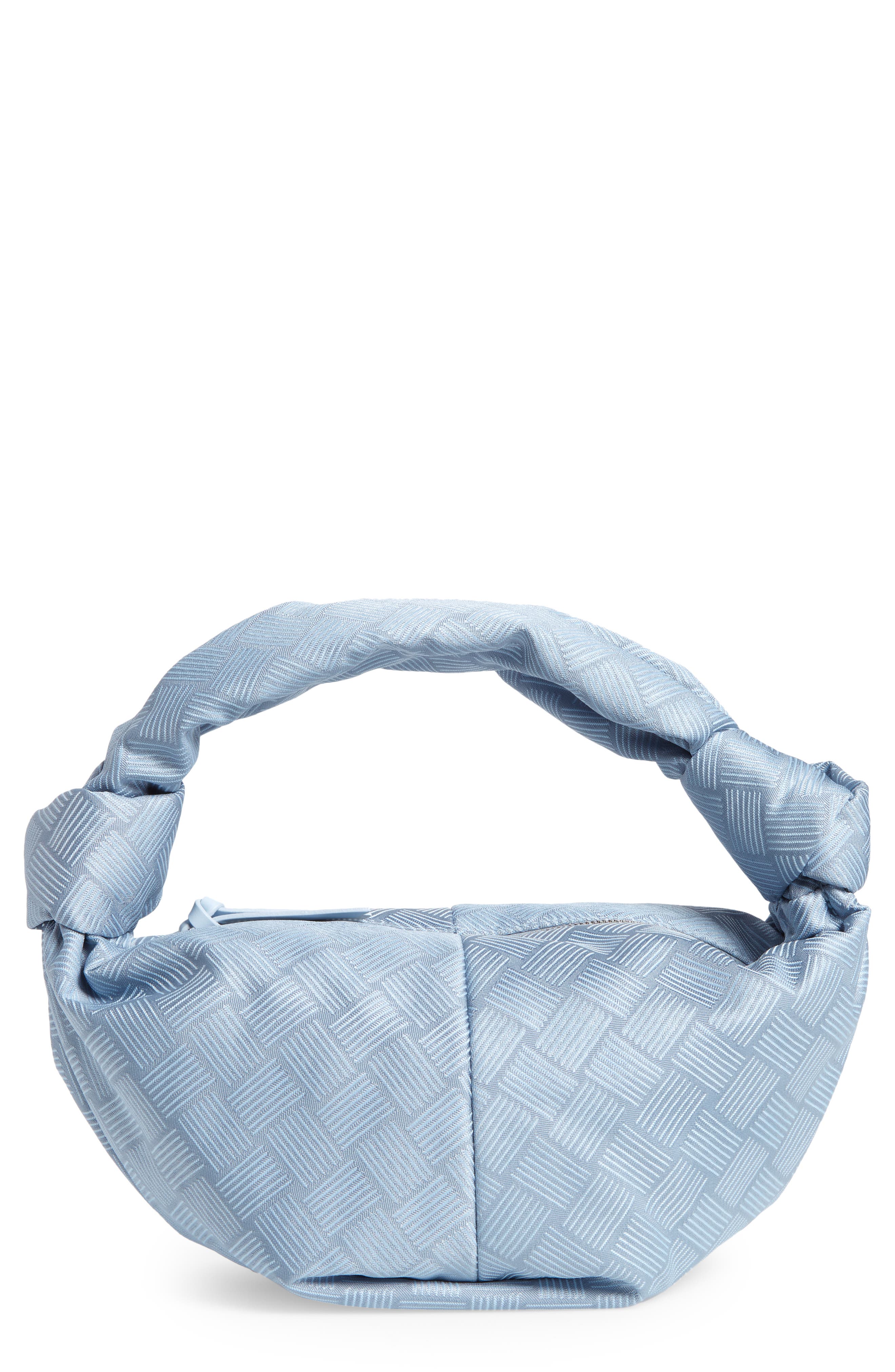 Bottega Veneta Mini Double Knot Jacquard Hobo Bag, Main, color, 