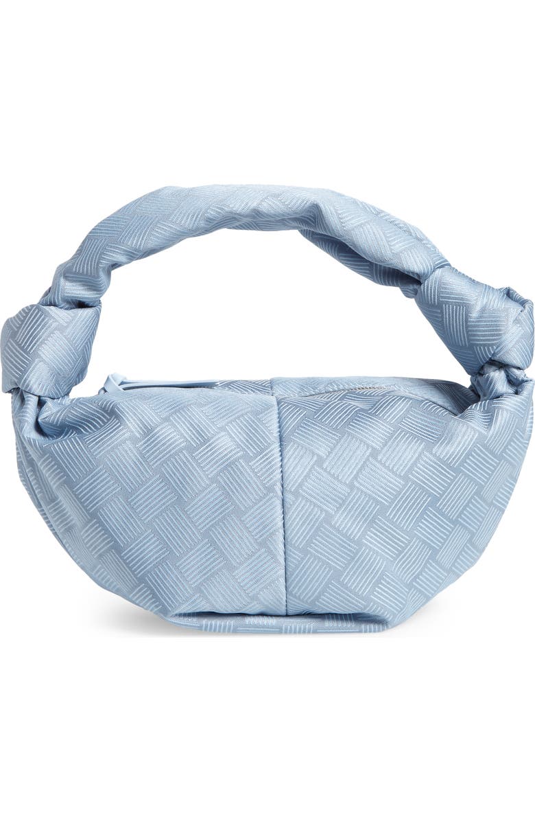 Bottega Veneta Mini Double Knot Jacquard Hobo Bag, Main, color,