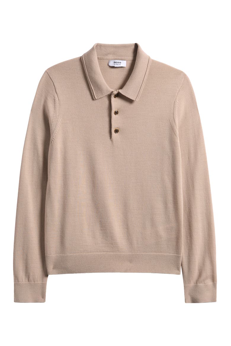 Kids' Trafford Jr. Wool Polo Sweater, Main, color, WASHED STONE