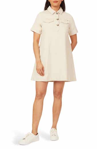 Scotch & Soda Short Sleeve Denim Polo Dress