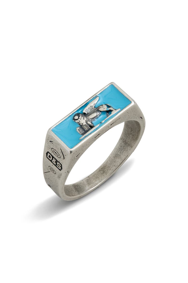 Venetian Lion Ring, Main, color, TURQUOISE