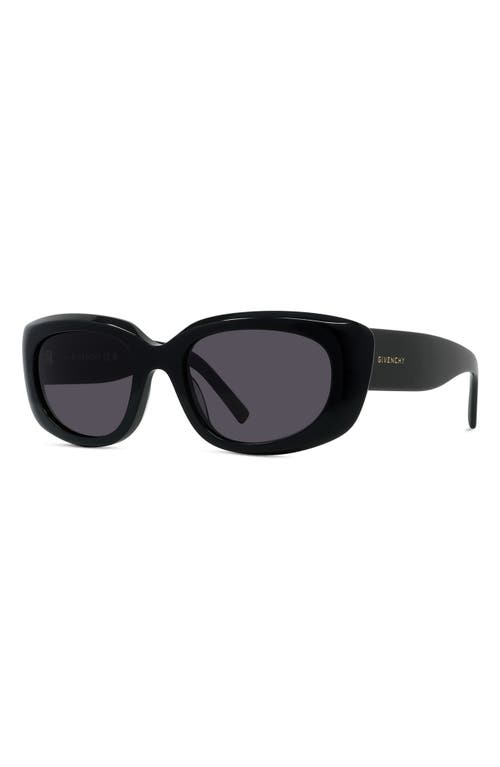 Givenchy Gv Day 54mm Geometric Sunglasses In Black