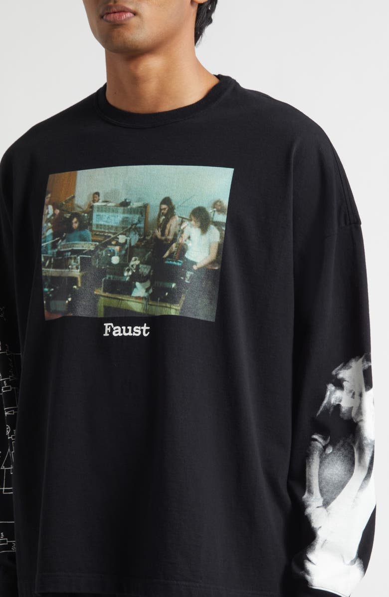 Undercover Faust Logo Sleeve Graphic T-Shirt, Alternate, color, Black