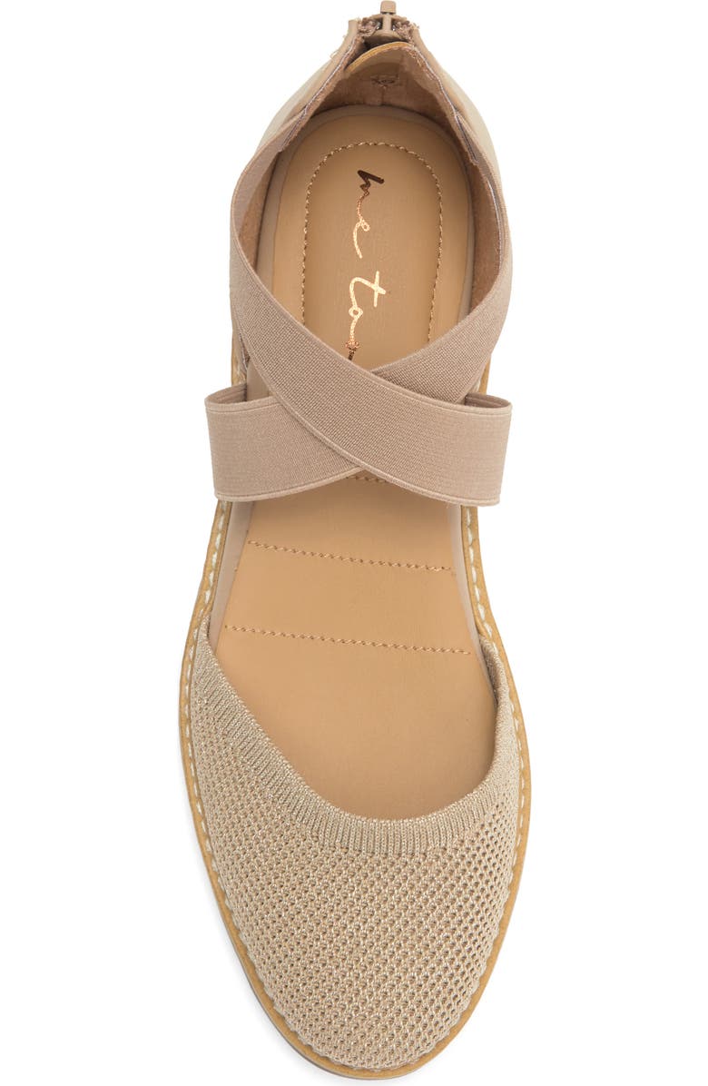 Me Too Hazy Wedge Pump, Alternate, color, Sesame Metallic