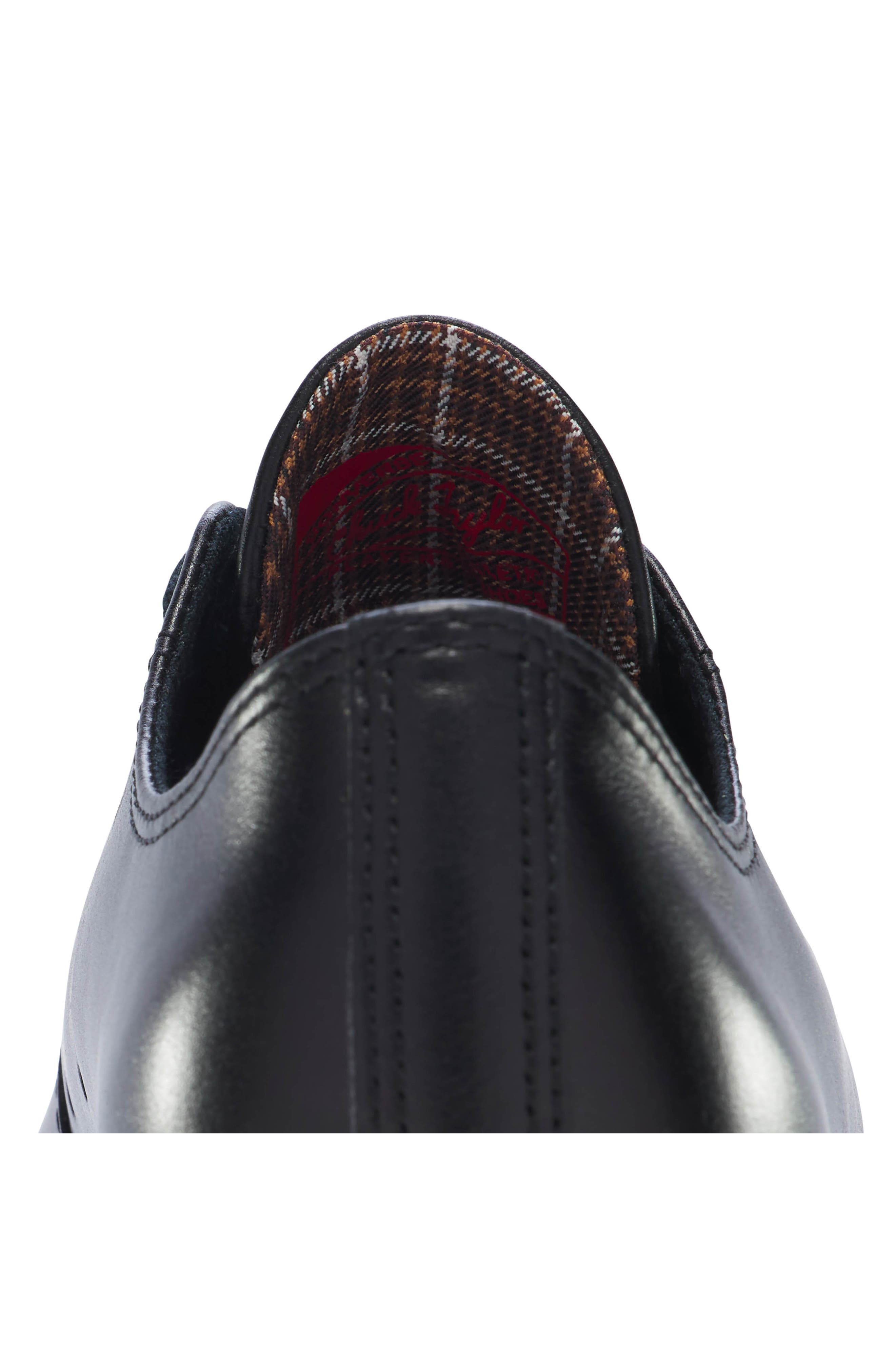 Converse Gender Inclusive Chuck 70 National Leather Sneaker, Alternate, color, Black/ Black/ Black